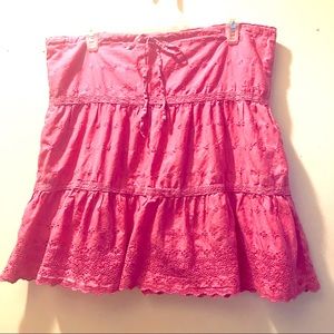 Gap Bubblegum Pink Cotton Skirt